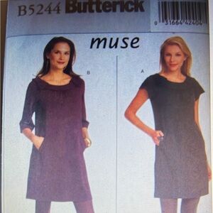 Butterick Sewing Pattern B5244 
Muse Dress Sizes 6-12